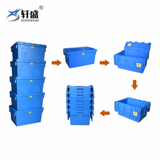 PP Material Stackable No Foldable Plastic Moving Box