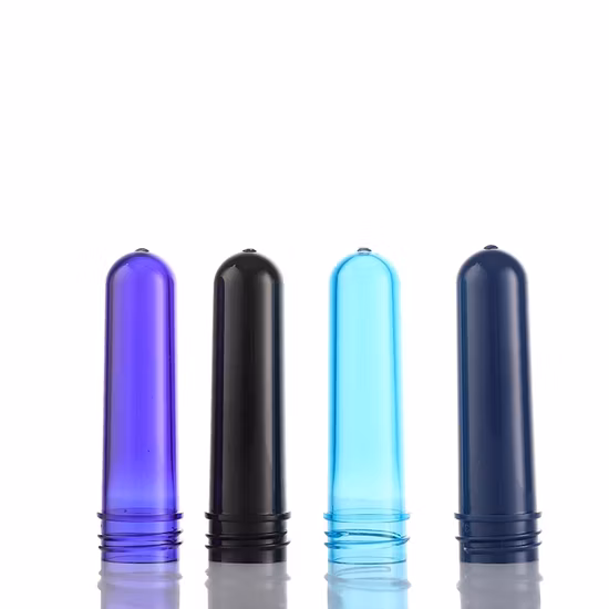 Food Grade Transparent Blue Custom Pet Preform for Plastic Bottle Mineral Water